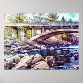 Poster Bridge on Truckee River at Verdi