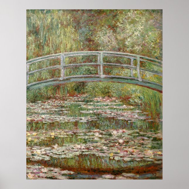 Pôster "Bridge Over a Pond of Water Lily", 1899, de Monet (Frente)