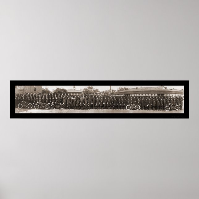 Pôster Bridgeport, Foto da Polícia de CT 1914 (Frente)