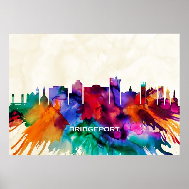 Poster Bridgeport Skyline (Frente)