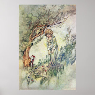 Poster Bridget e gnomo por Charles Robinson