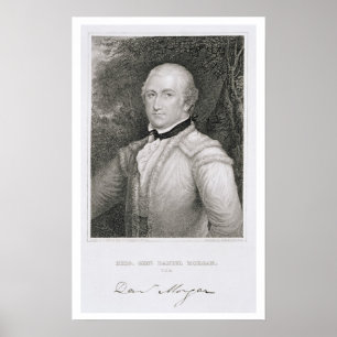 Pôster Brigadeiro-General Daniel Morgan (1736-1802) com g