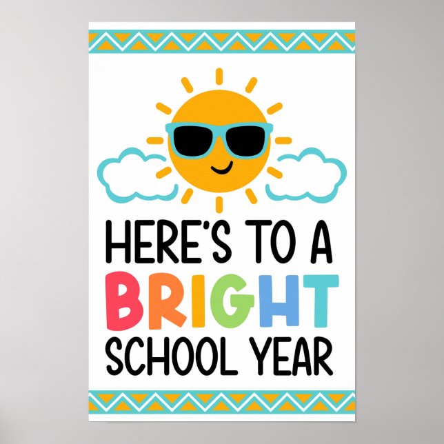 Poster Bright & Bold School Year Starter (Frente)