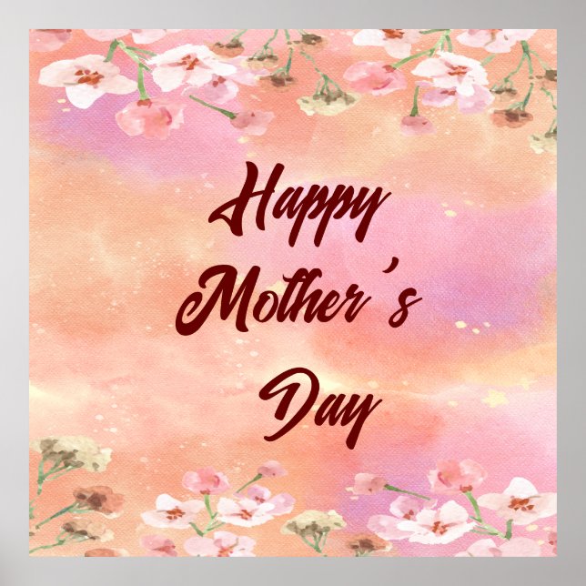 Poster Bright Floral | Dia de as mães 2024 (Frente)