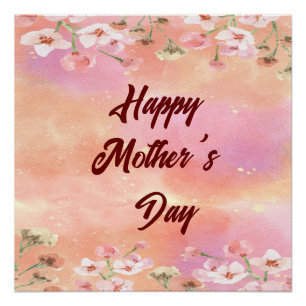 Pôster Bright Floral   Dia de as mães 2024