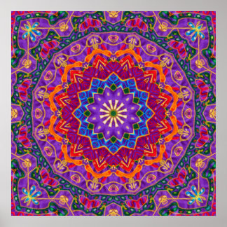 Pôster Bright India Mandala