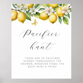 Poster Bright Summer Lemon Chá de fraldas Pacifier Hunt