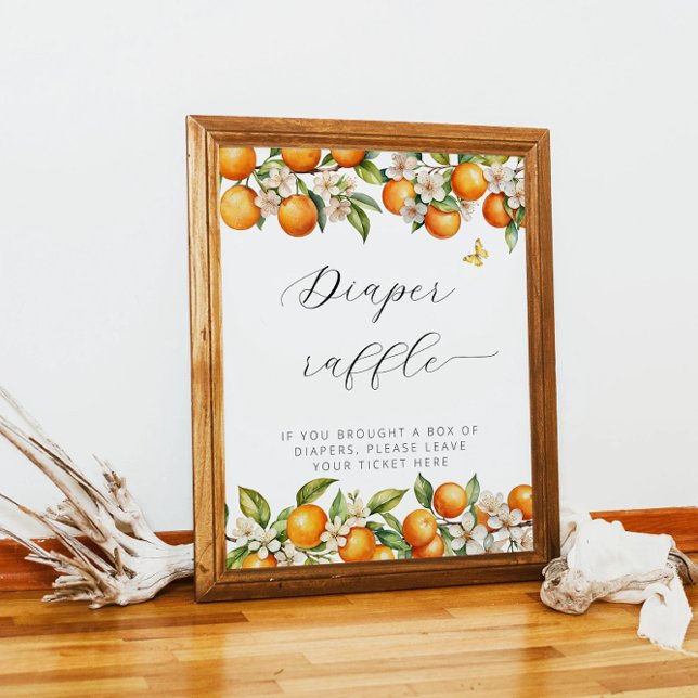 Poster Bright Summer Orange Fralda Raffle (Criador carregado)