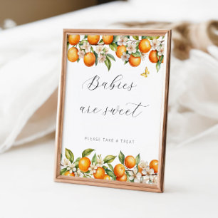 Poster Bright Summer Orangies Chás de fraldas Bebês São D