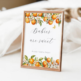 Poster Bright Summer Orangies Chás de fraldas Bebês São D