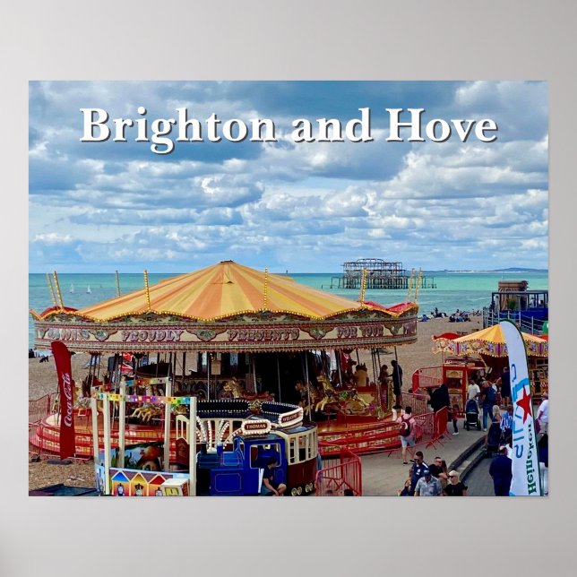 Poster Brighton e Hove Seafront Promenade (Frente)