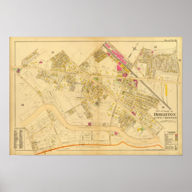 Poster Brighton, Massachusettes 5 (Frente)