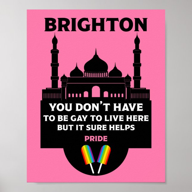 Poster Brighton Orgulho gay (Frente)
