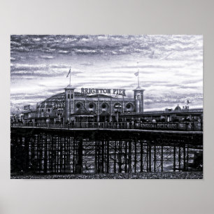 Poster Brighton Pier de Contraste