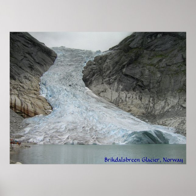 Pôster Brikdalsbreen Glacier (Frente)