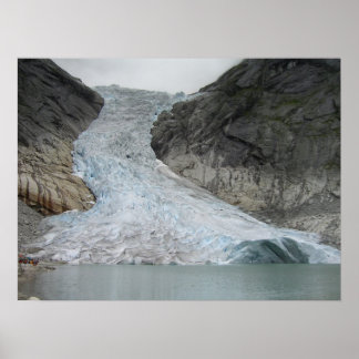 Poster Brikdalsbreen Glacier