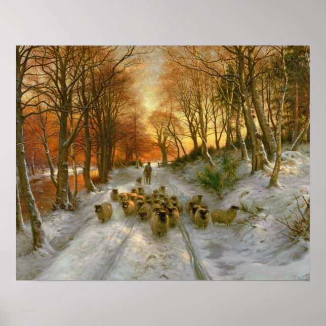 Pôster Brilhado com Pontas das Horas da Noite (Frente)