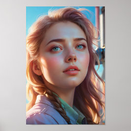 Poster Brilhando com uma Luz Radiante Suave