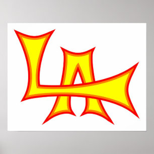 Poster brilhante de Los Angeles