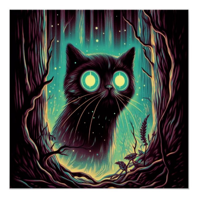 Pôster Brilhante Noite Enigmática (Frente)