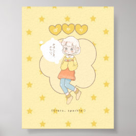 Poster Brilho amarelo