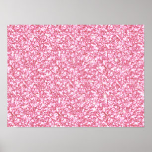 Poster Brilho cor-de-rosa feminino impresso
