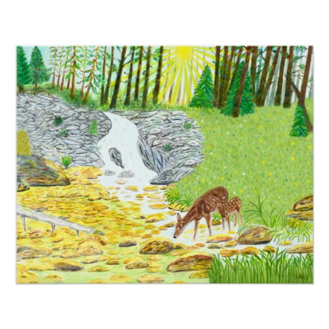 Pôster Brilho da Corça e do Favo (Frente)