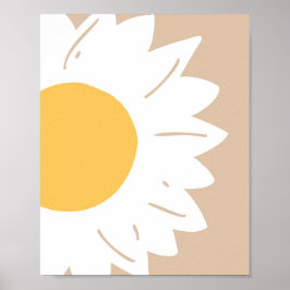 Poster Brilho de Girassol – Arte Floral Minimalista para