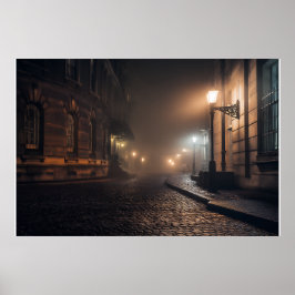 Poster Brilho de Ruela Embuçada de Paralelepípedos Vitori