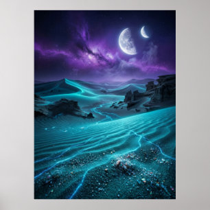 Poster Brilho do Deserto Alien da Lua Gêmea