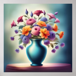 Poster Brilho Floral Radiante