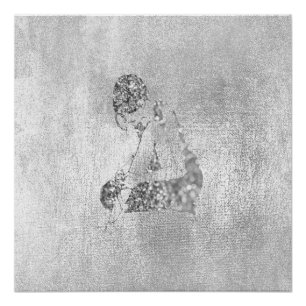 Pôster Brilho metálico das cinzas de prata do dançarino