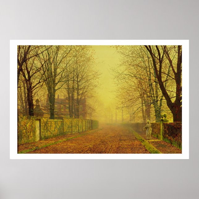 Pôster Brilho noturno, c.1884 (óleo na canvas) (Frente)