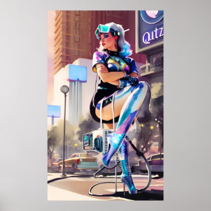 Poster Brilho, Qitz e Glamour Ken Gage Art