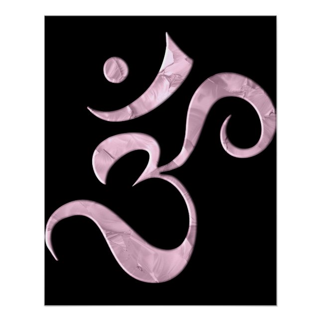 Pôster Brilho Rosa Om (Frente)
