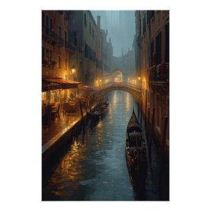 Pôster Brilho Veneziano – Luzes e Reflexos de uma Noite C