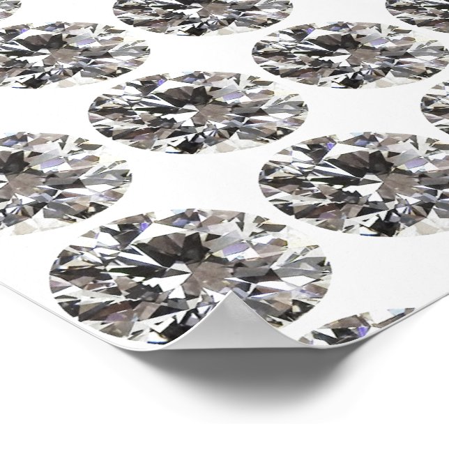 Poster Brilliant Round Diamond (Borda)