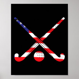 Poster Brincadeira Americana de Hóquei em Campo de Bandei