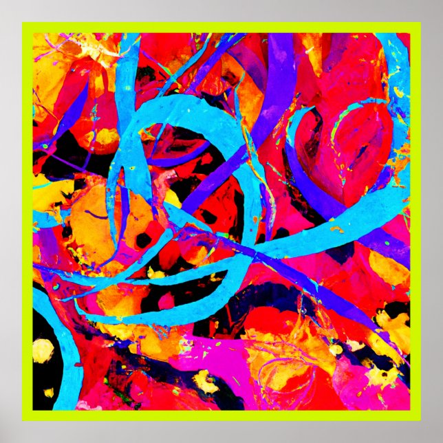 Poster Brincadeira Colorida Cheerful (Frente)