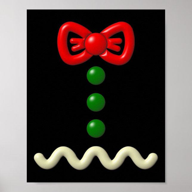 Poster Brincadeira de Gingerpão Homem Costume Halloween P (Frente)