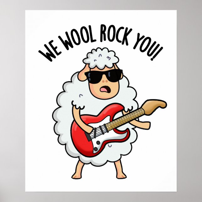 Poster Brincadeira de Ovelha Engraçada Nós Lã Você Balanç (Frente)
