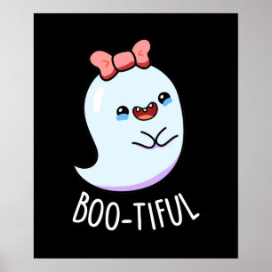 Poster Brincadeira Engraçada, Girly Halloween Ghost Pun