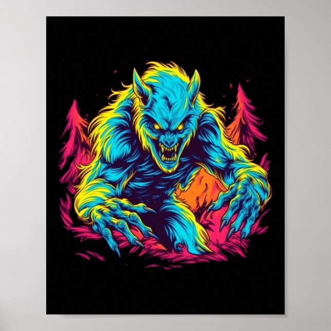 Poster Brincadeiras de lobisomem - Malandro Lunar para o  (Frente)