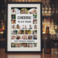 Brinde a Qualquer Idade Colagem de Fotos de Aniver