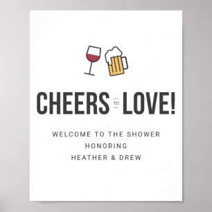 Poster Brinde ao Casal de Noivos Casamento Shower  Salve 