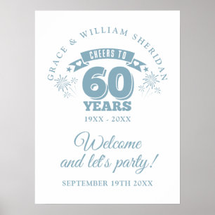 Poster Brinde aos 60 anos de aniversário de casamento pla