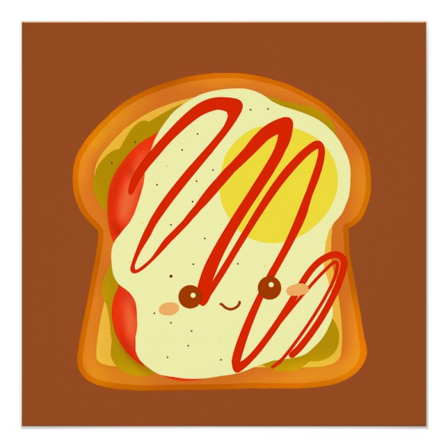 Pôster Brinde Avocado Com Ovo E Tomate (Frente)