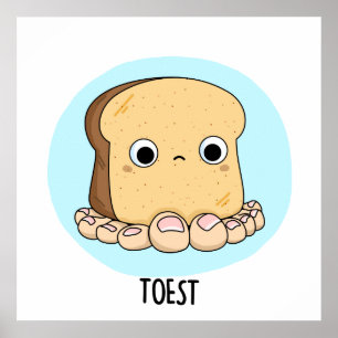 Poster Brinde Engraçada Com Toes Pun