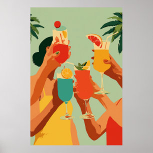 Poster Brinde Tropical à Noiva