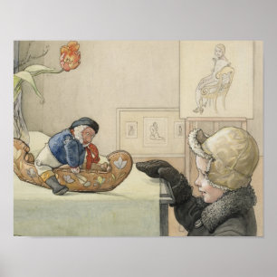 Pôster Brinquedo Engraçado com Criança